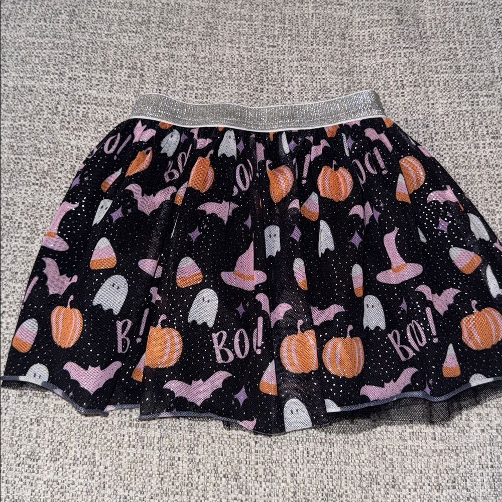 Sweet Wink Halloween Skirt with Ghosts and Pumpkins 2-4T